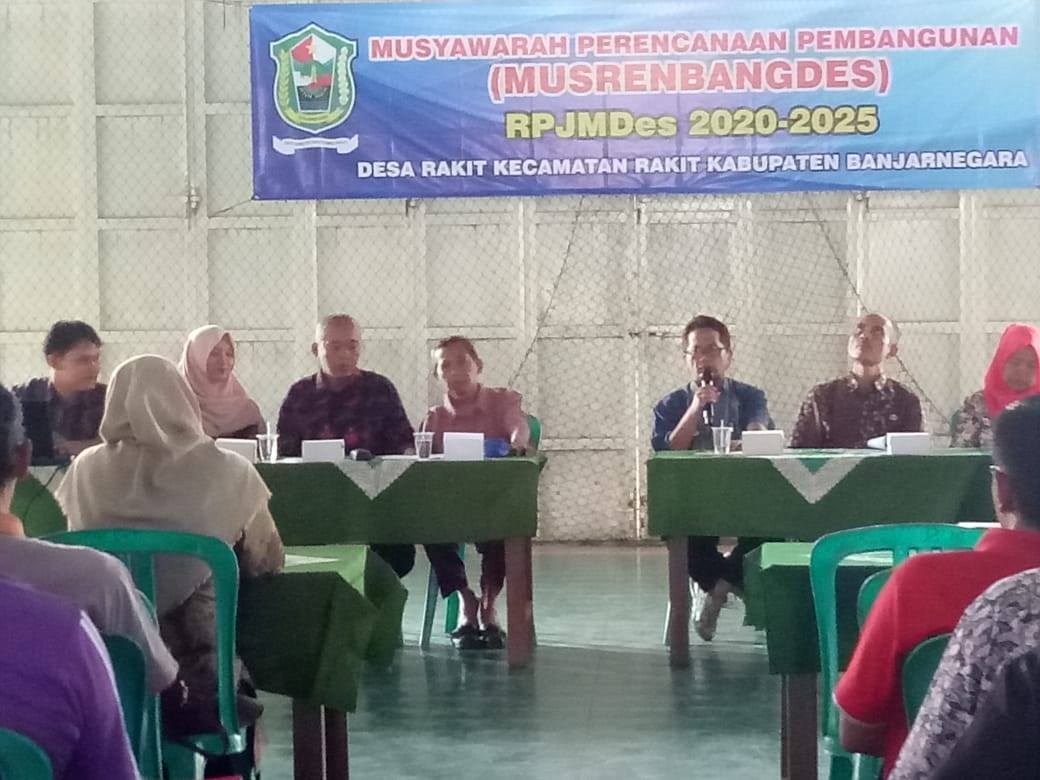 Musyawarah Perencanaan Pembangunan Desa RPJMDesa Rakit Tahun 2020-2025